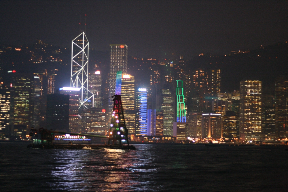 Hong Kong light show